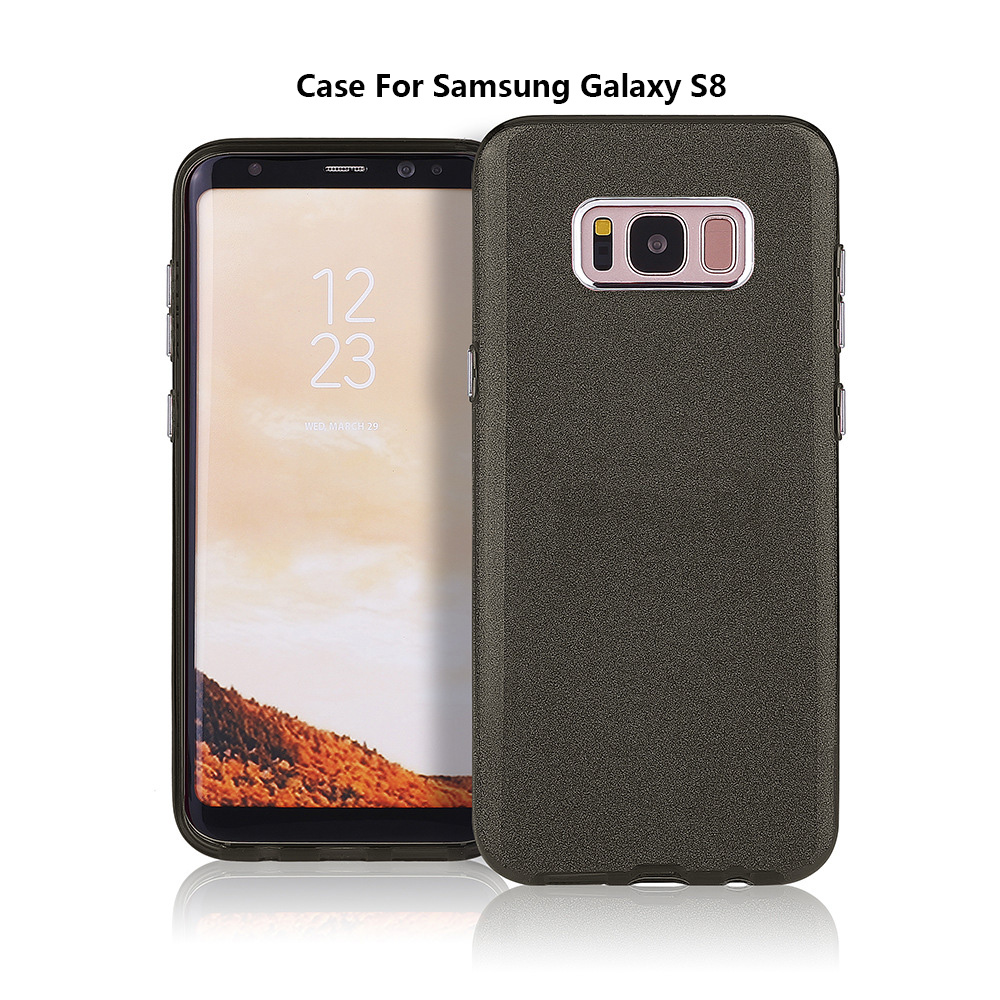 Hot Mobile Phone Case for Samsung Galaxy s8 case, Hybird 3in1 Mobile Phone Shell for Galaxy s8 Flash Powder Post Diamonds Cover