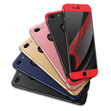 Free Sample 3 in 1 slim 360 Degree Matte PC Hard Full Back Case For iPhone X 6 7 8 Case Mobile Phone Cover For iPhone X Shell