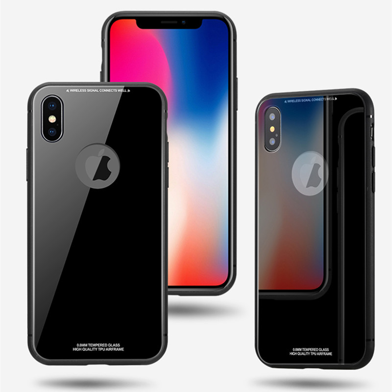 2018 New project tempered glass phone case mobile phone shell for iphone7/8 iphone7plus/8plus iphoneX