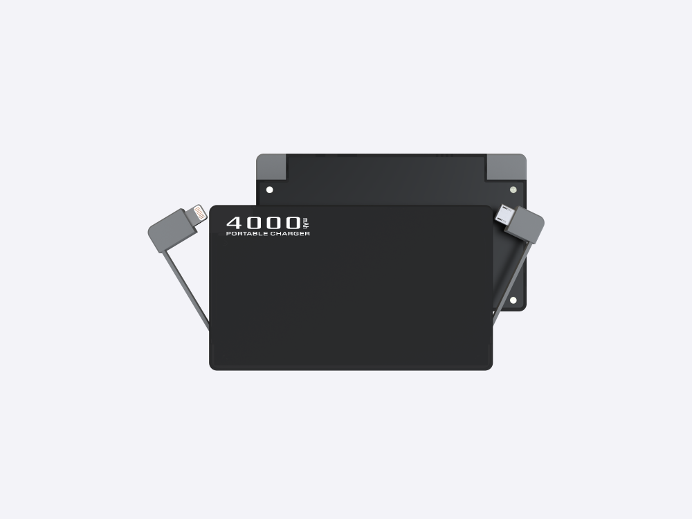 new arrival 2016 rechargeable power bank portable source 4000mah credit card powerbank slim mobile charger power bank